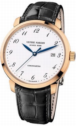Ulysse Nardin 8152-111-2/5GF Classico Mens Automatic 18K Rose Gold