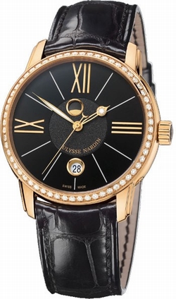Ulysse Nardin 8296-122B-2-42 Classico Luna Mens Automatic 18kt Rose Gold