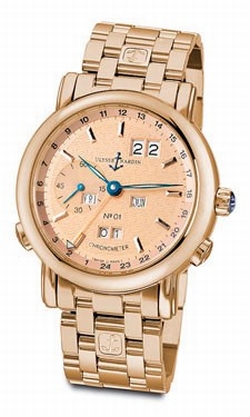 Ulysse Nardin 322-88-8 GMT Perpetual Mens Automatic 18kt Rose Gold