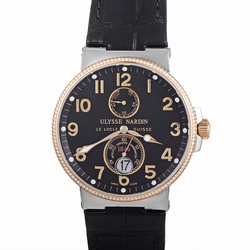 Ulysse Nardin 265-66-BLACK Maxi Marine Mens Automatic Stainless Steel and 18K Gold
