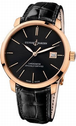 Ulysse Nardin 8156-111-2/92 San Marco Mens Automatic 18kt Rose gold
