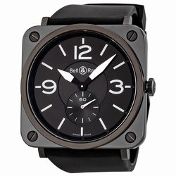 Bell & Ross BRS-BLC-MAT/SRB Aviation Unisex Quartz Black Matte Ceramic