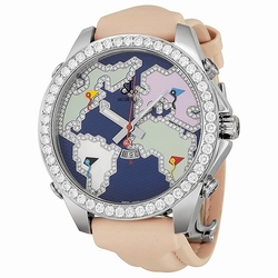 Jacob Co. JC124 Five Time Zone Unisex Quartz Stainless Steel