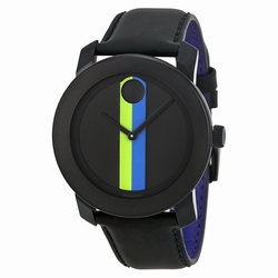 Movado 1318 Bold Unisex Quartz Black TR90 Composite and Stainless Steel
