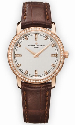 Vacheron Constantin 25558/000R-9406 Ladies Quartz 18kt Rose Gold